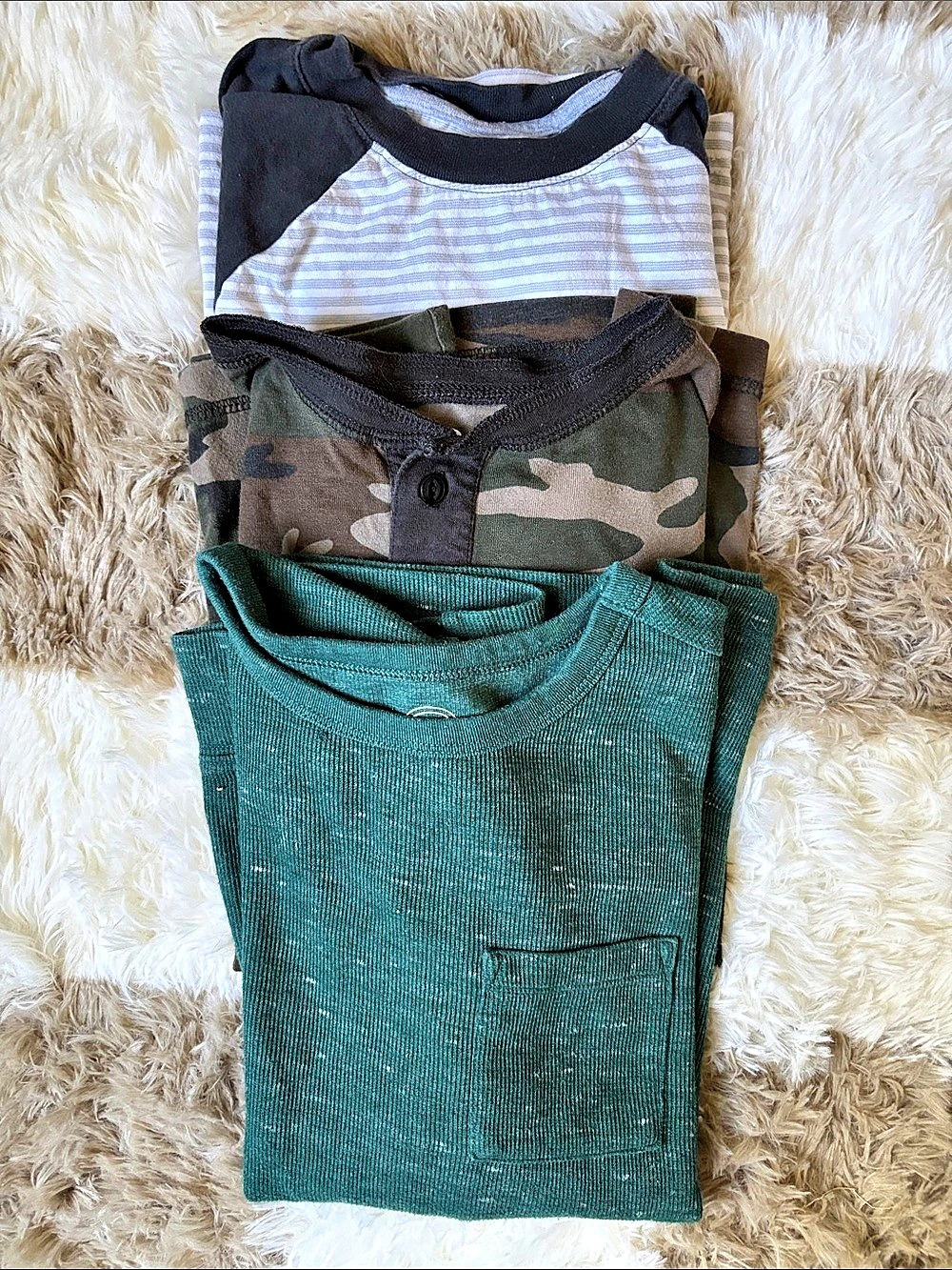 Old Navy Boys 10-12 3-Piece long Sleeve Shirt Set